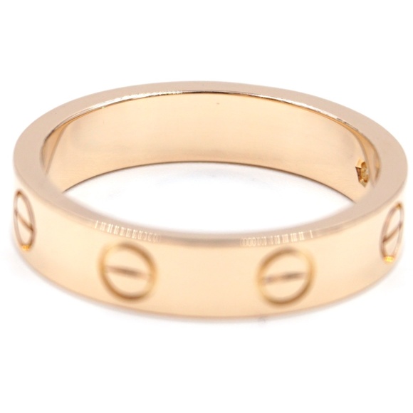 1p Diamond 18k Love 3.5mm Wide Size 50 5.5 Ring - Picture 8 of 8